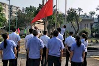 水控集團(tuán)舉行升國(guó)旗儀式，慶祝新中國(guó)成立70周年！